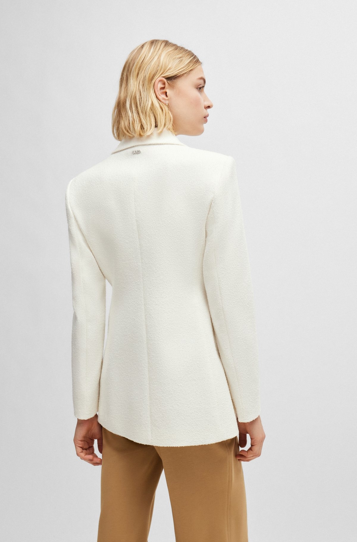 SLIM-FIT JACKET IN A COTTON BLEND - 4
