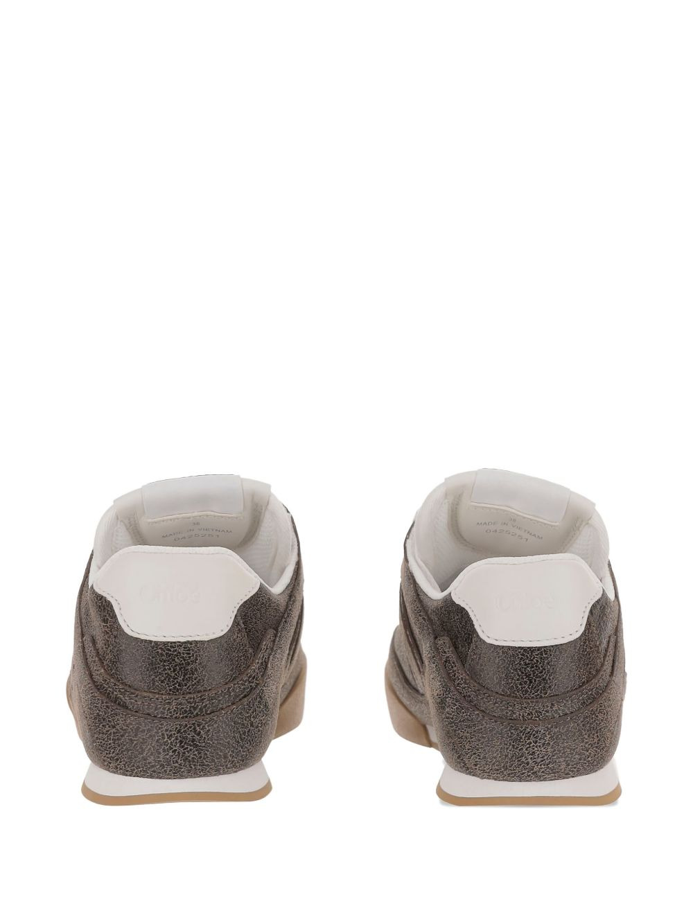 panelled sneakers - 3