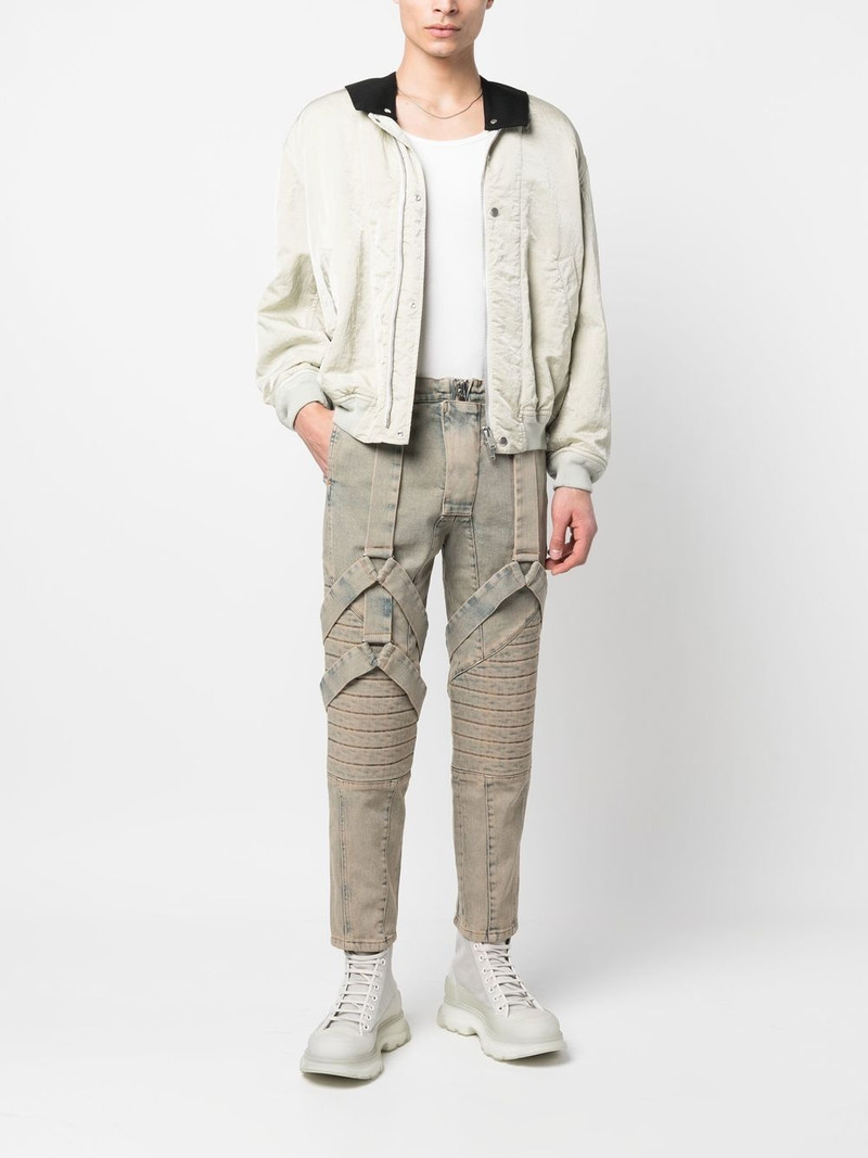 Balmain strap-design slim-fit jeans outlook