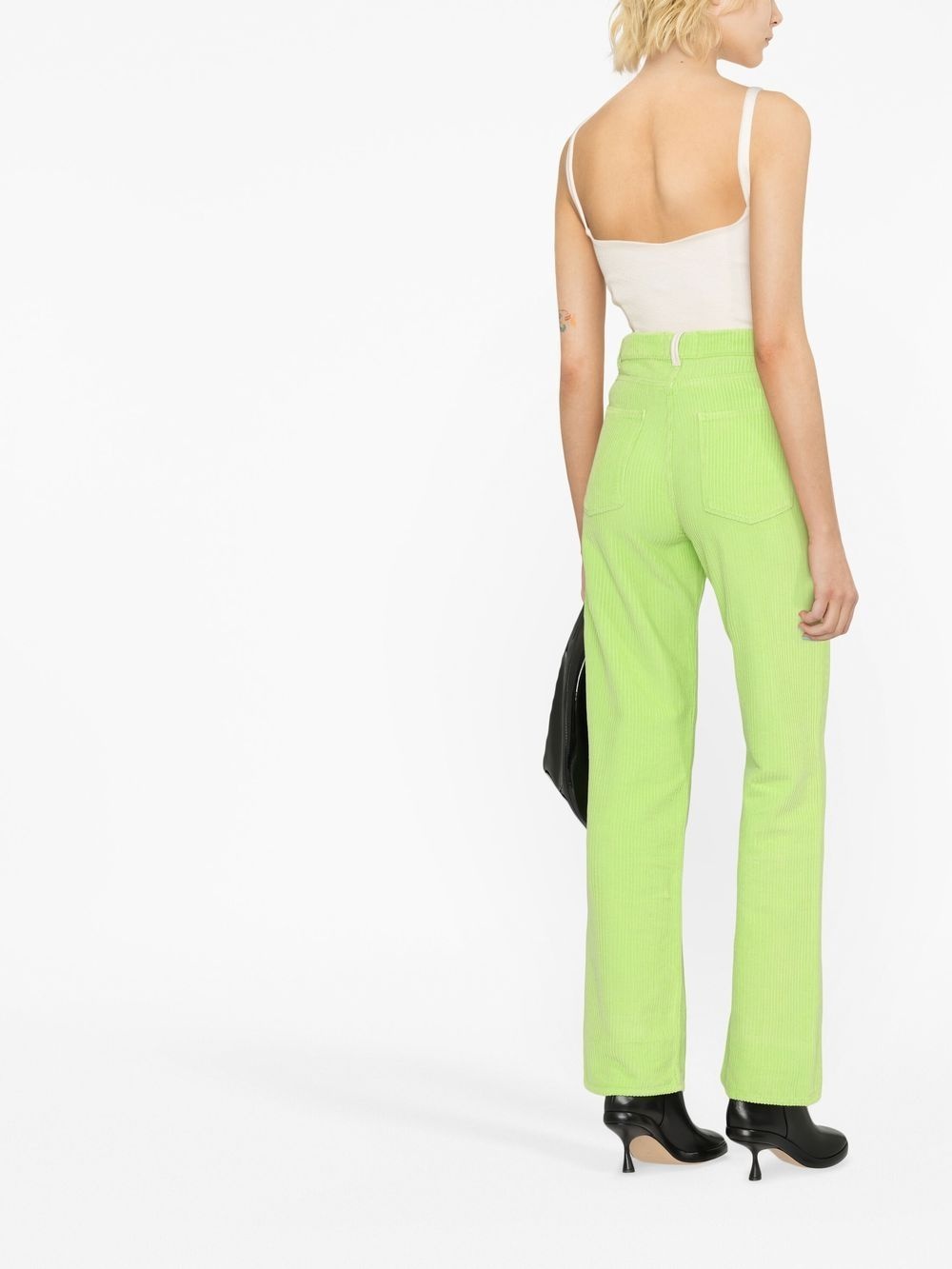 high-waisted corduroy trousers - 3