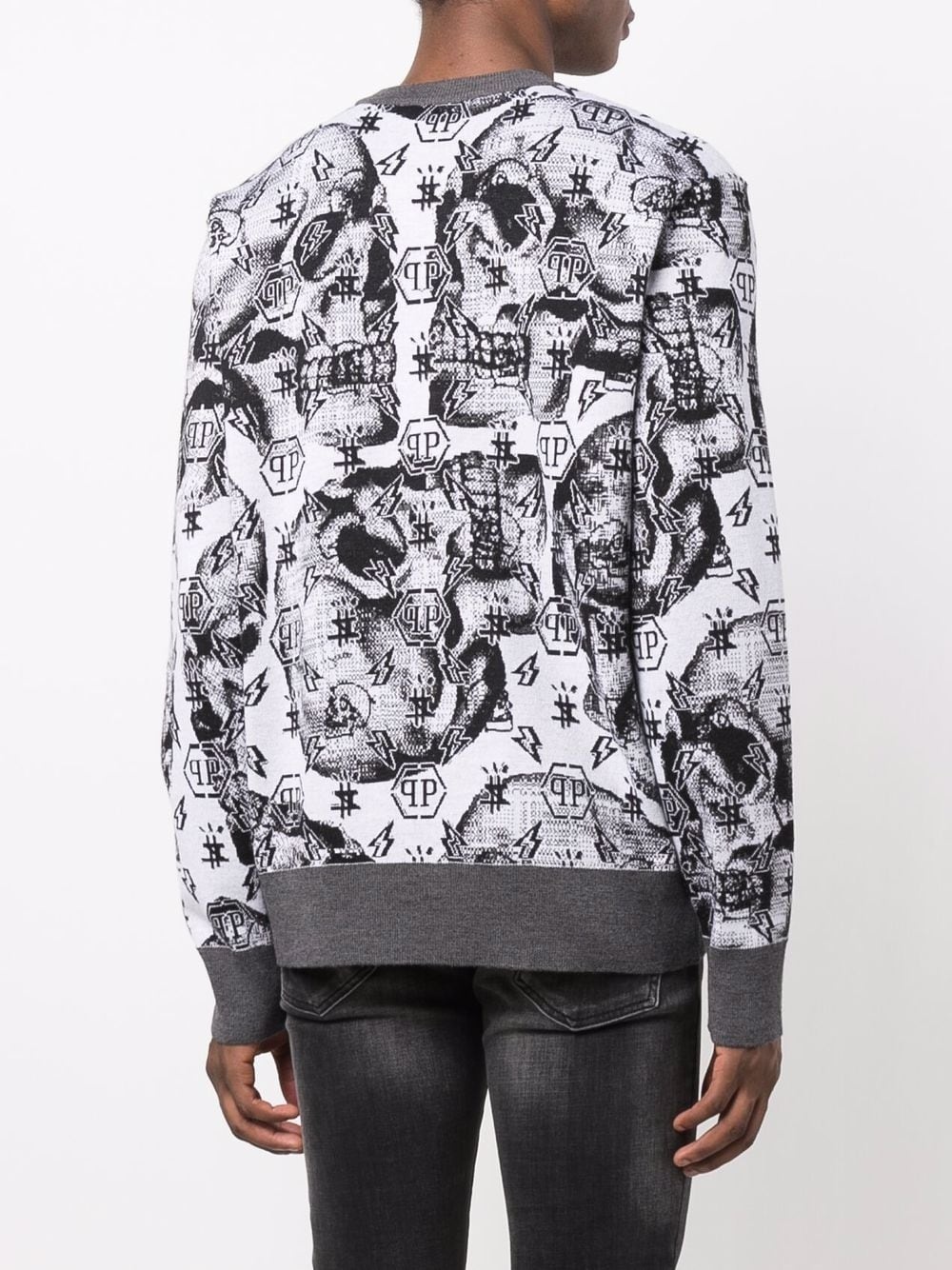 skull print sweatshirt - 4