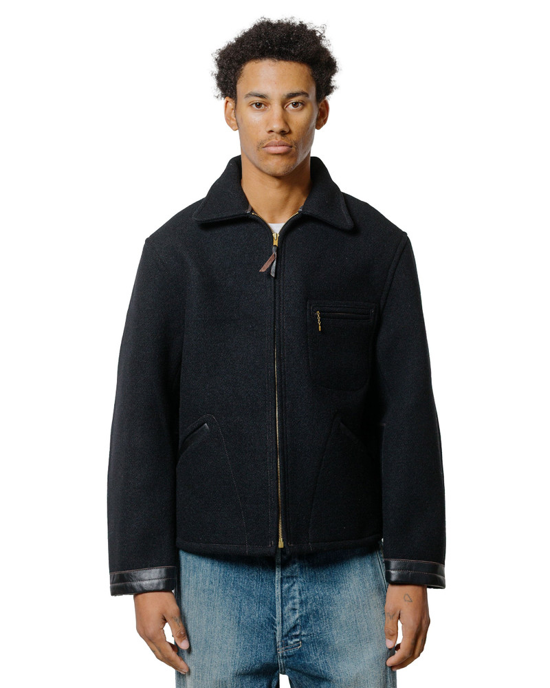 The Real McCoys MJ25111 Wool Field Sports Jacket Black outlook