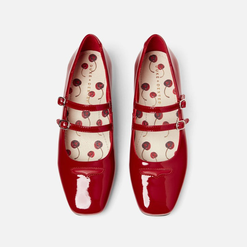 DUKE + DEXTER Ruby Red Patent Mary Jane - Women's outlook