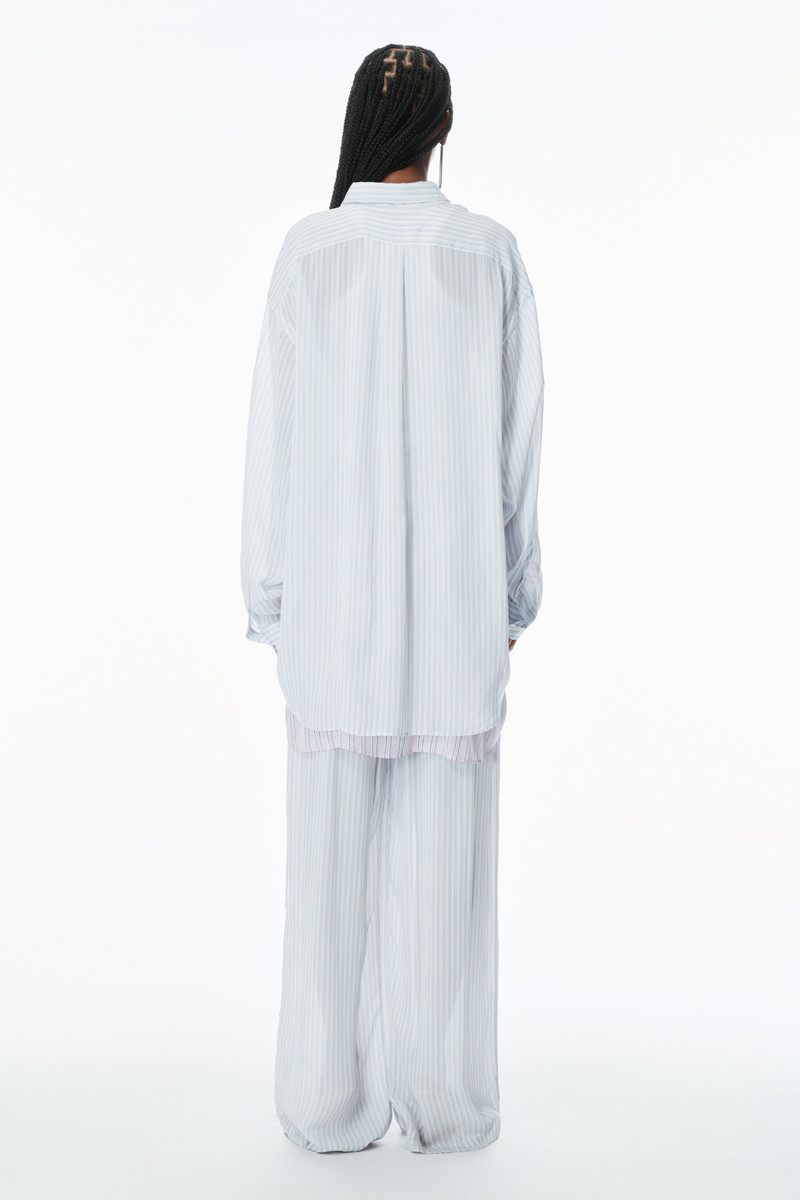 Oversize Silk Chiffon Shirt 4