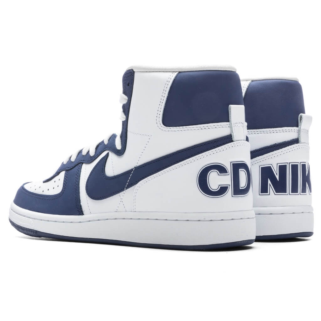 COMME DES GARCONS HOMME PLUS X NIKE TERMINATOR HIGH SP - WHITE/DEEP ROYAL - 3