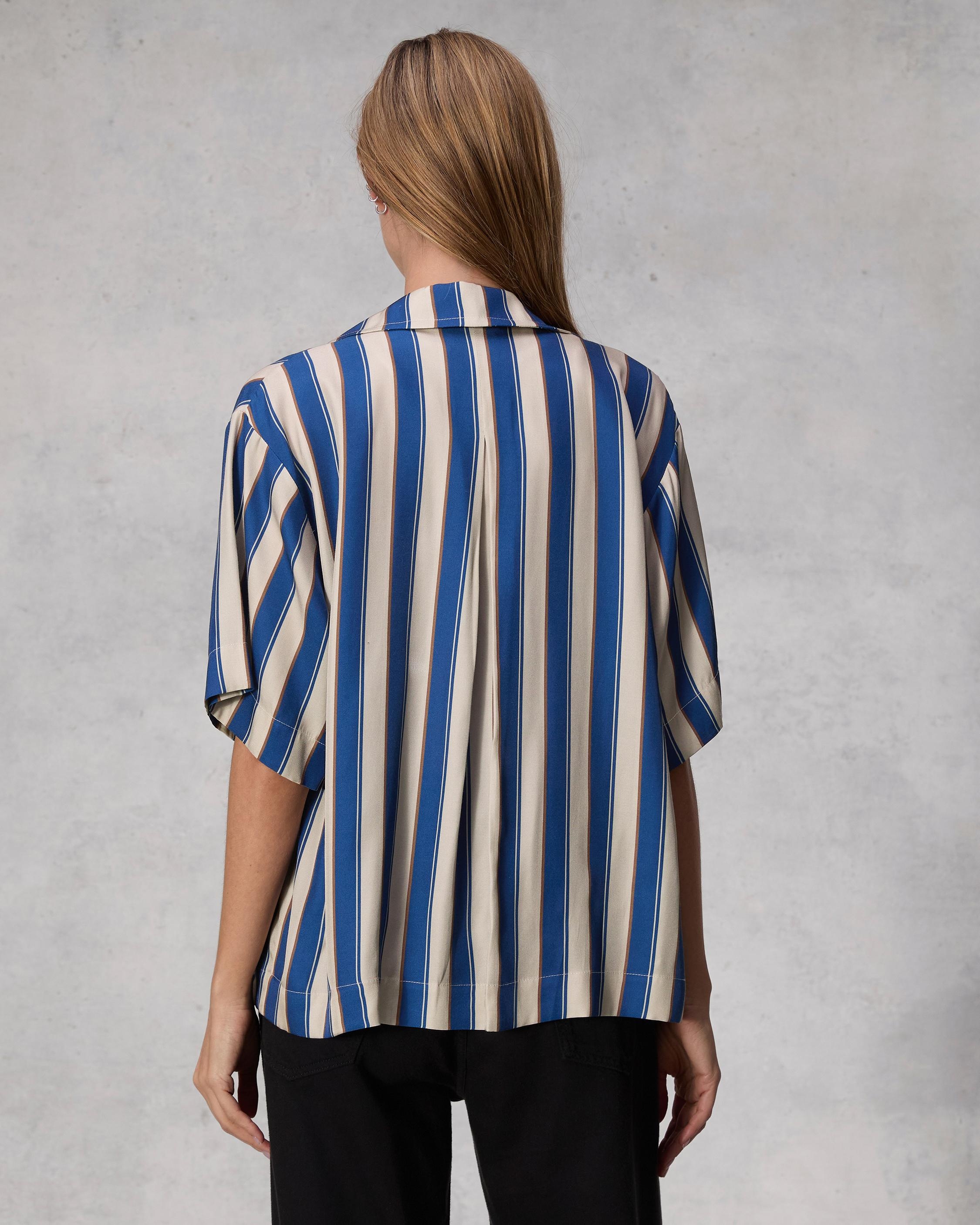 Declan Striped Silk Shirt
Relaxed Fit Button Down - 5