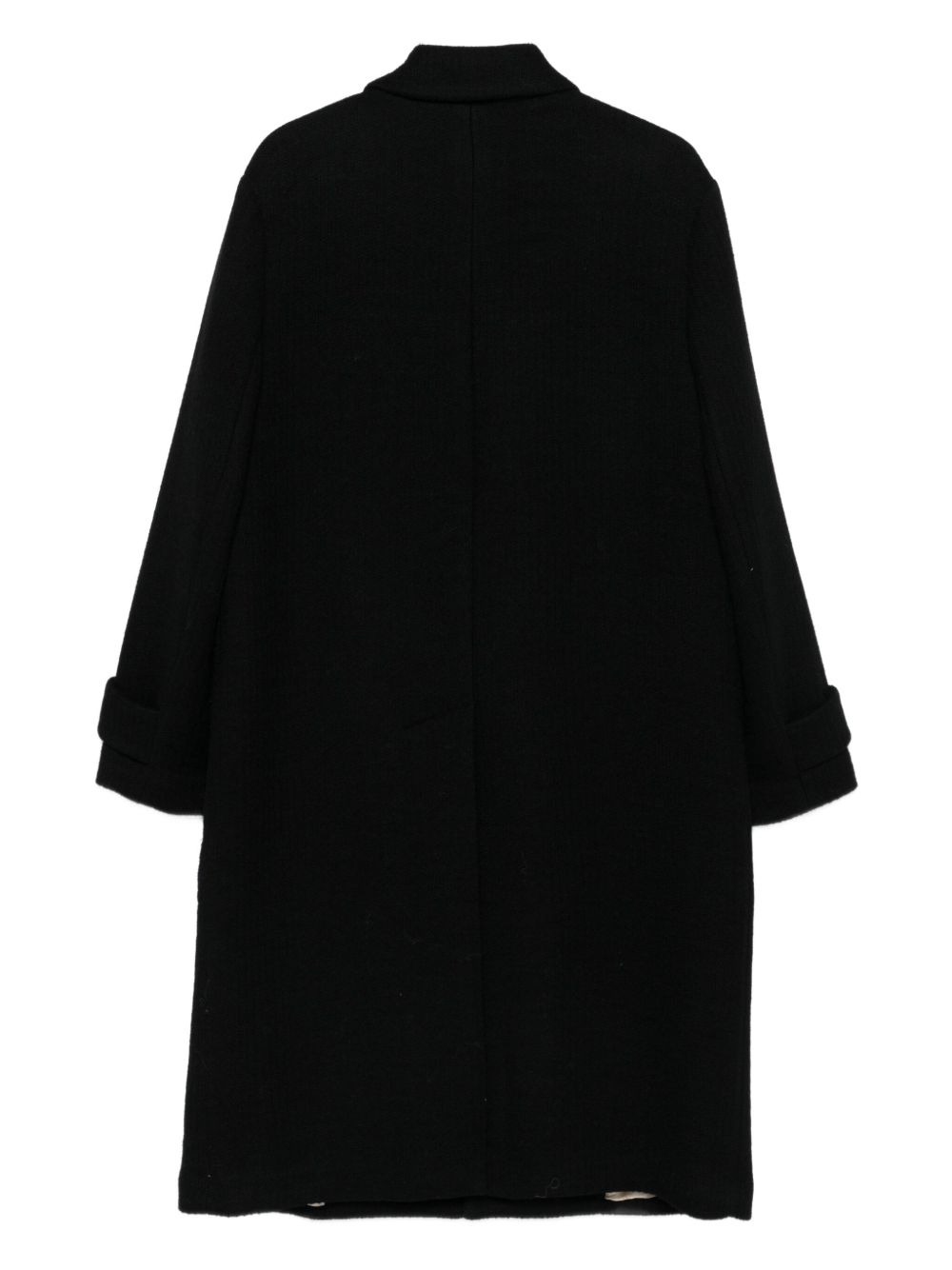 buttoned single-breasted coat - 2