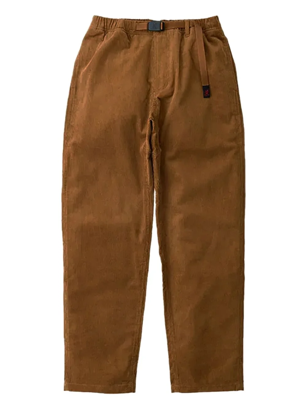 belt-detail corduroy trousers - 1