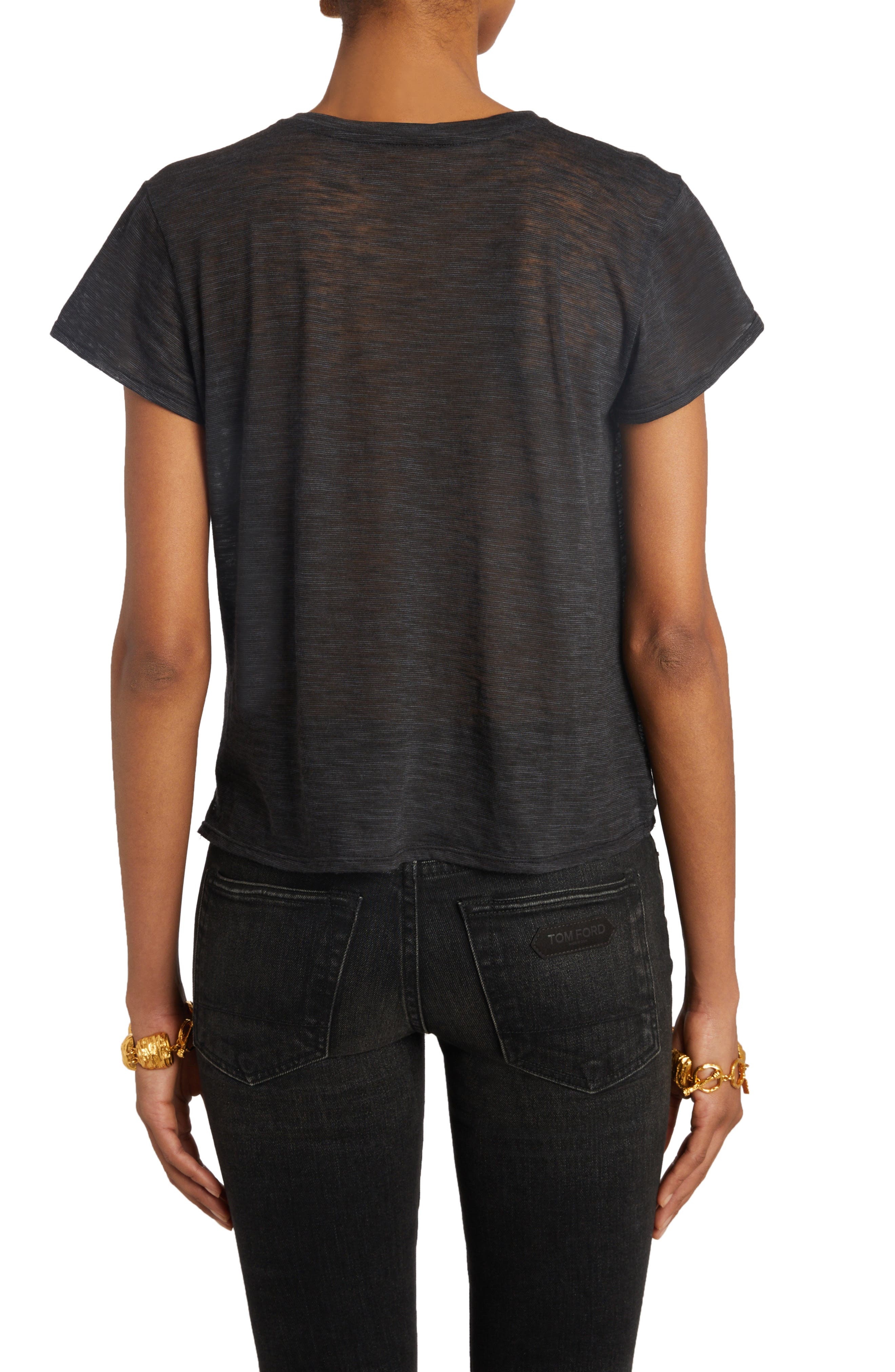 Slub Cotton Blend Jersey T-Shirt - 3