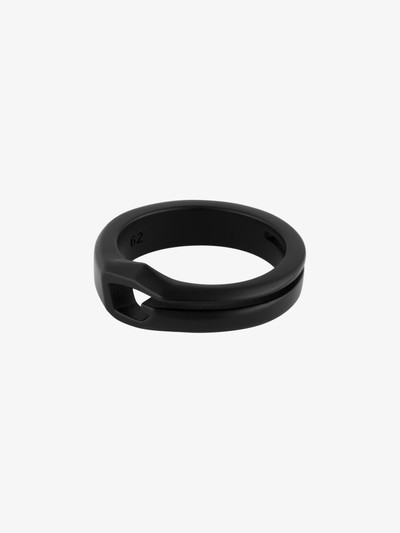 Givenchy GIV CUT RING IN METAL AND ENAMEL outlook