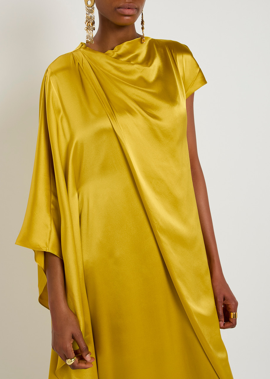 Roksanda Hiba Draped Silk Maxi Dress - 5
