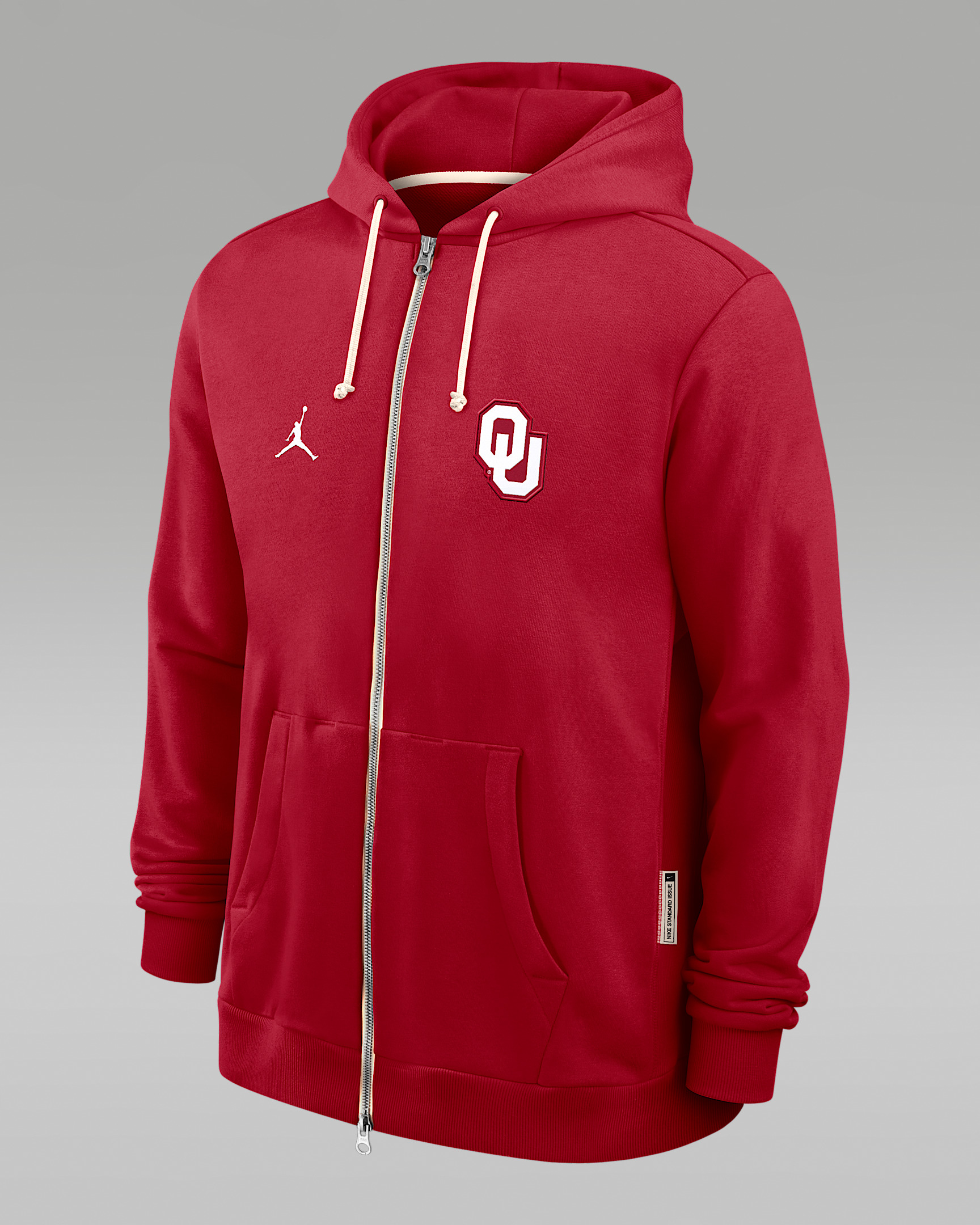Oklahoma Sideline Men's Jordan Brand Dri-FIT College Full-Zip Hoodie - 1