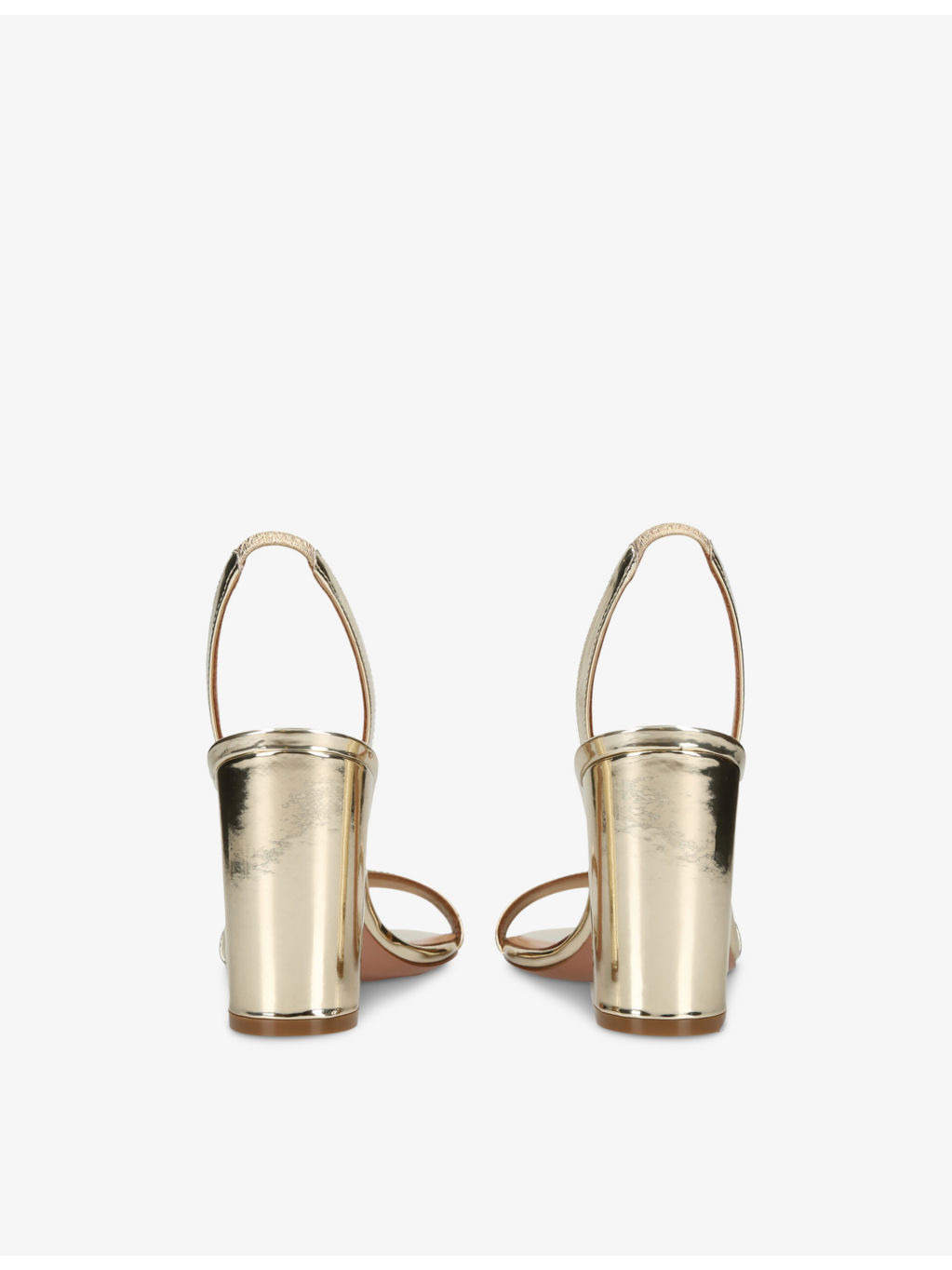 So Nude block-heel leather sandals - 4