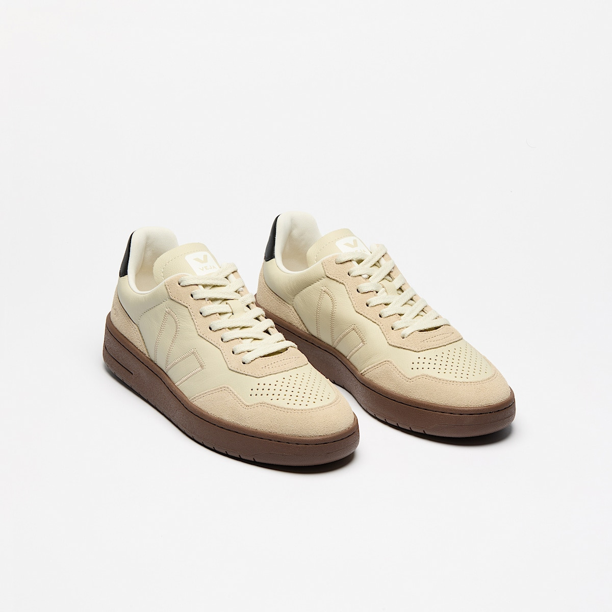 V-90 LEATHER BEIGE ALMOND BLACK - 2