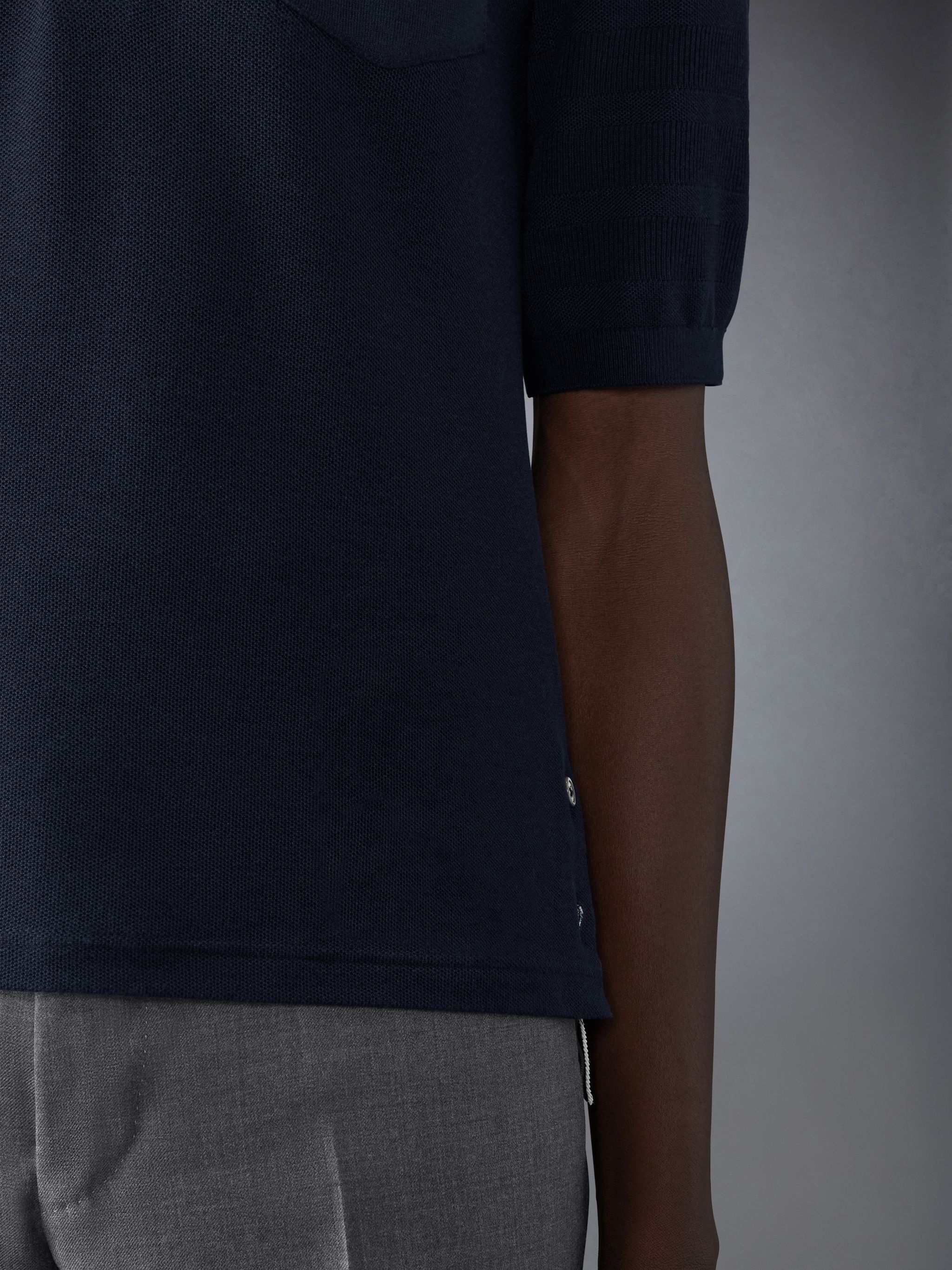 Silk Pique Pocket Polo - 6