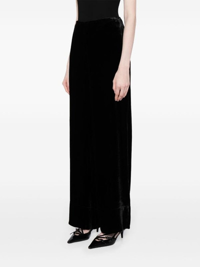 Totême TOTEME Women Wide Velvet Trousers outlook