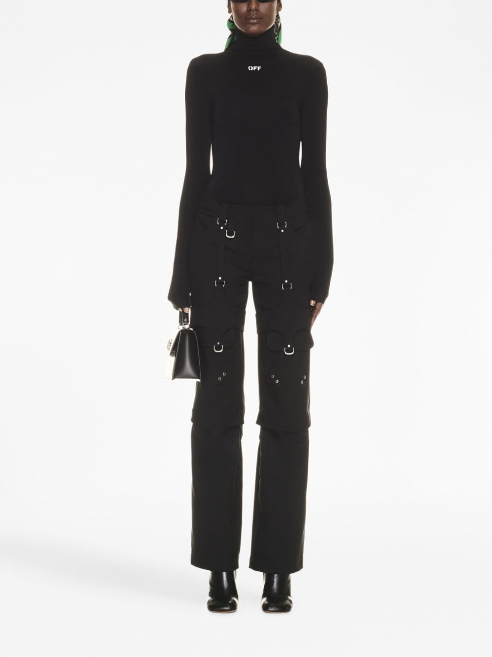 Off White Women Wool Trousers - 3