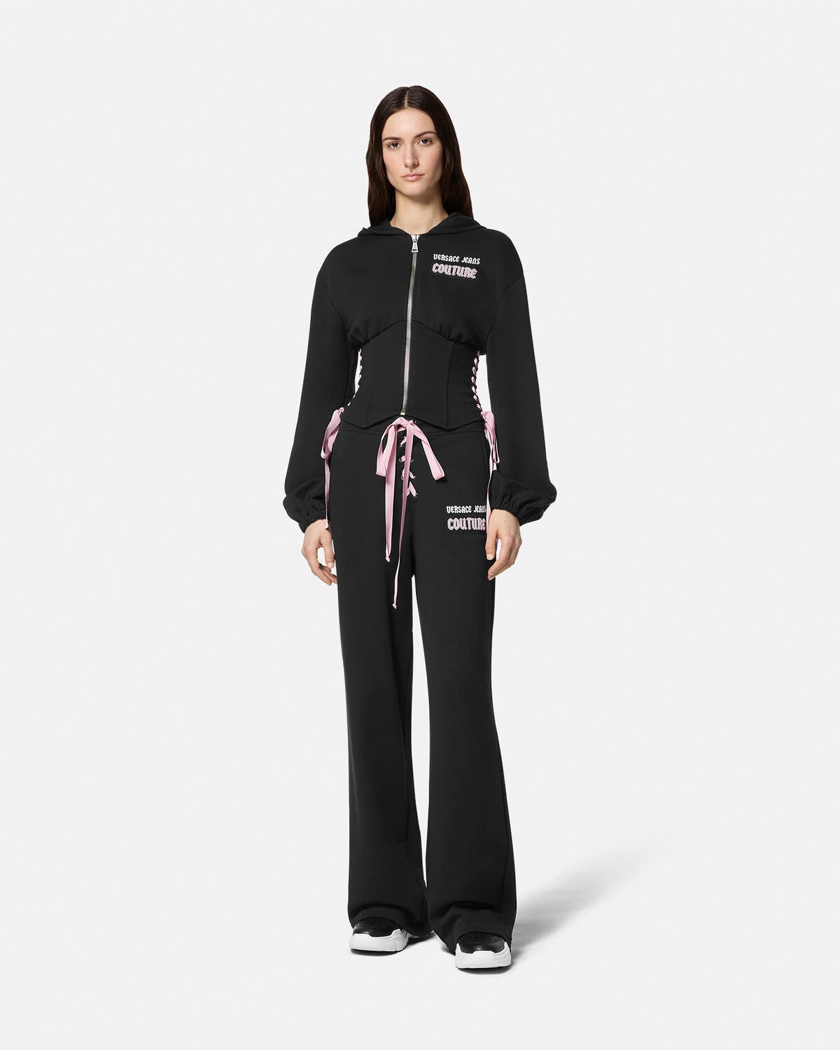 Logo Zip Corset Hoodie - 2