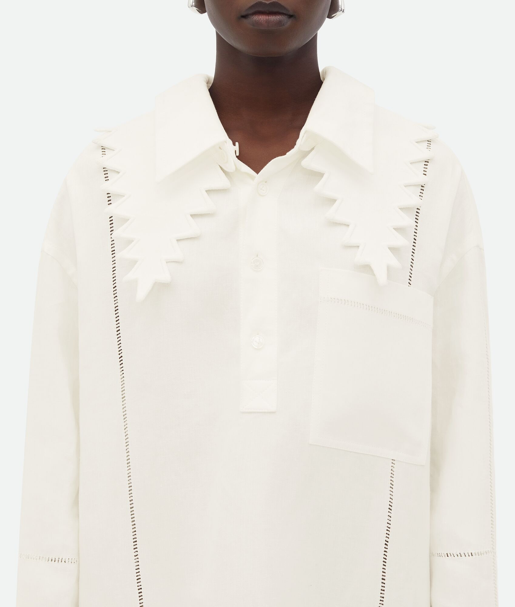 English Embroidery Linen Dress - 5