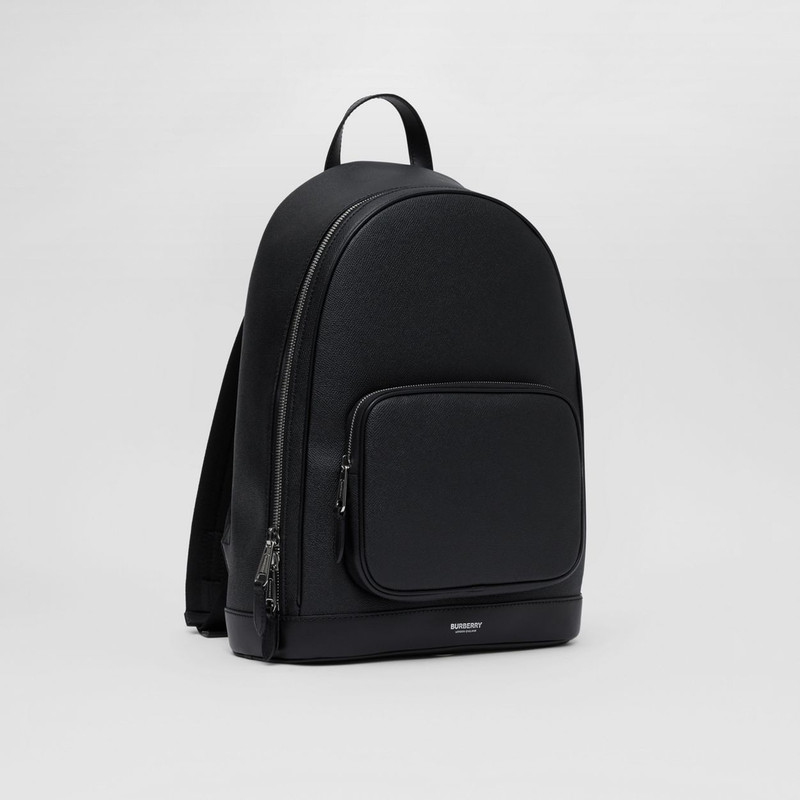 Grainy Leather Backpack 9