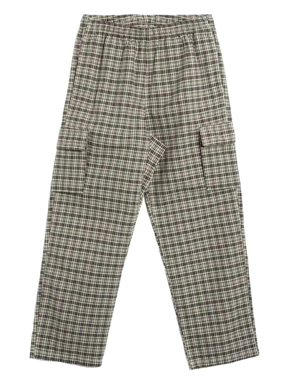 check-pattern cargo pants - 1