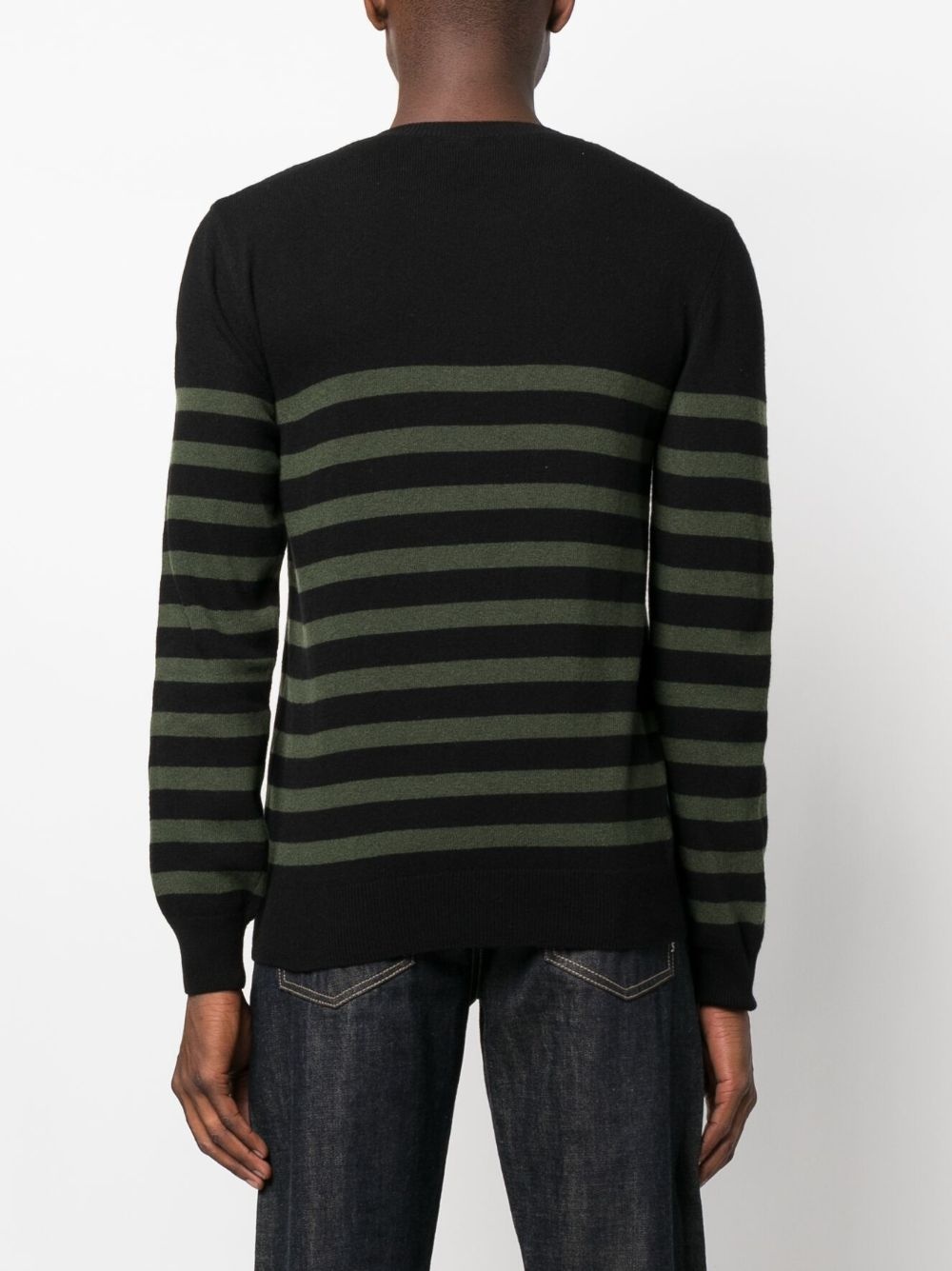 striped wool jumper - 4