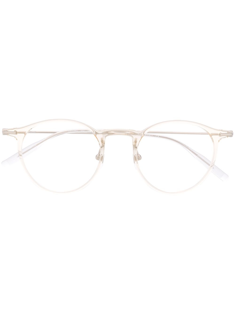 transparent round-frame glasses - 1