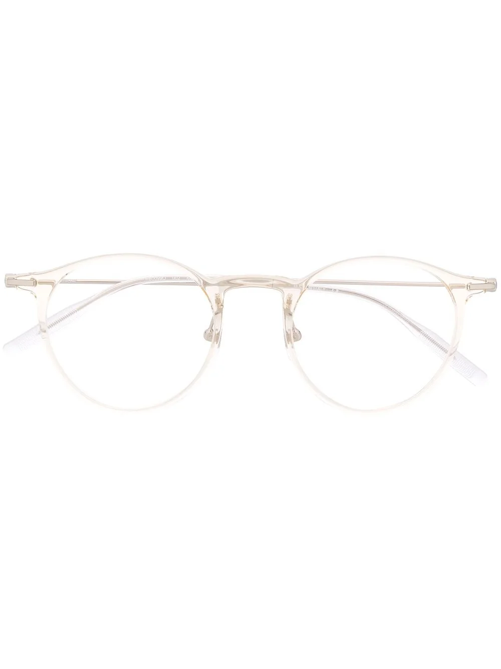 transparent round-frame glasses - 1
