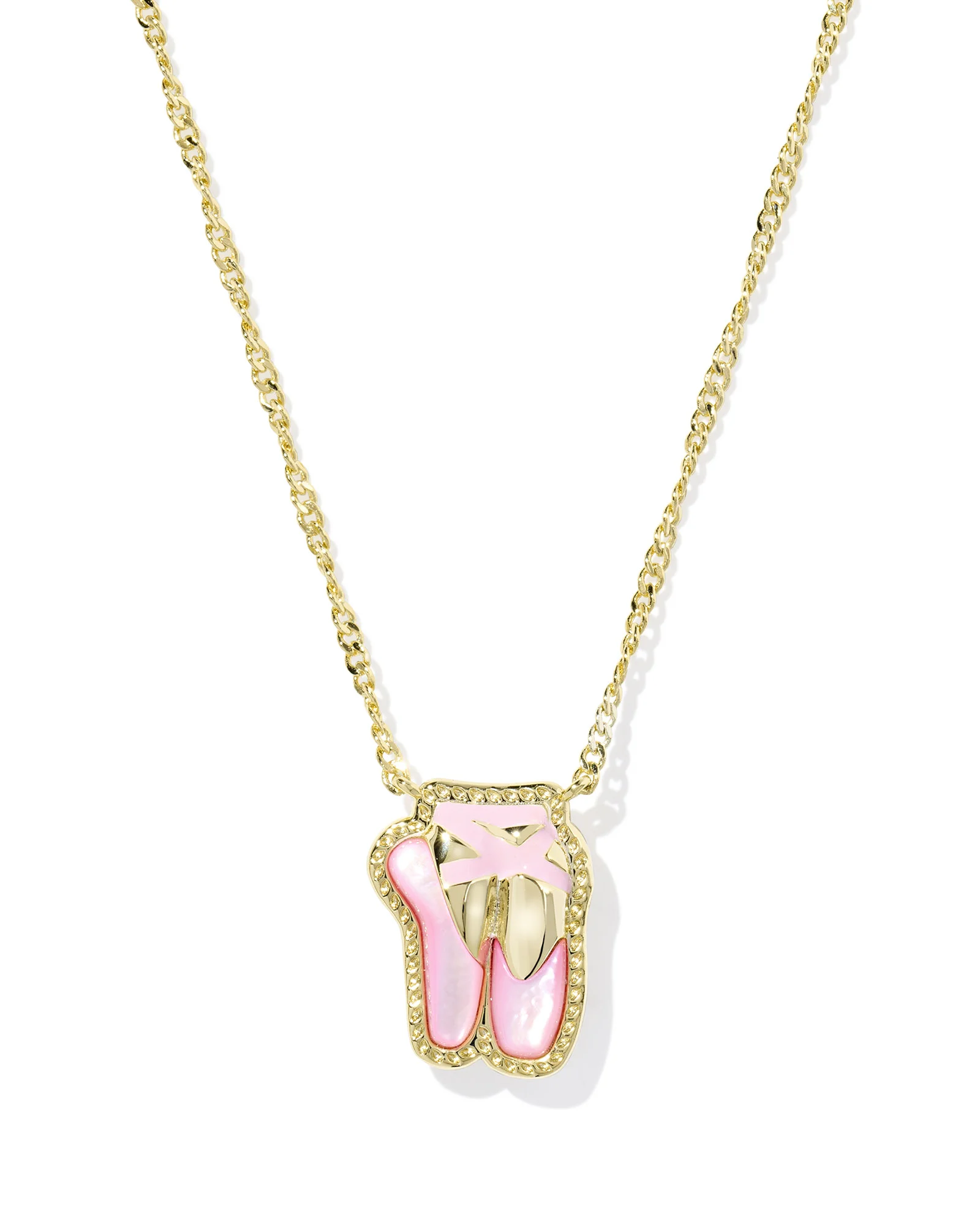 Ballet Gold Short Pendant Necklace - 1