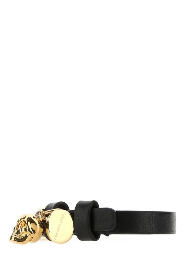Black leather bracelet - 2