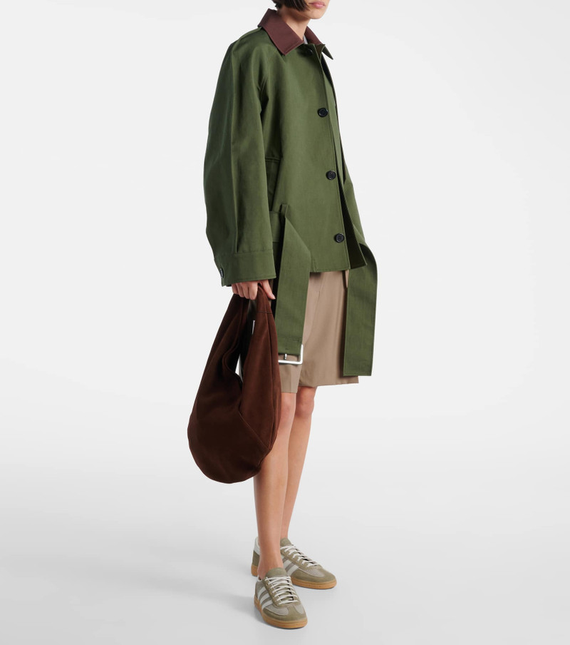 AESTHER EKME Ora Medium suede shoulder bag outlook