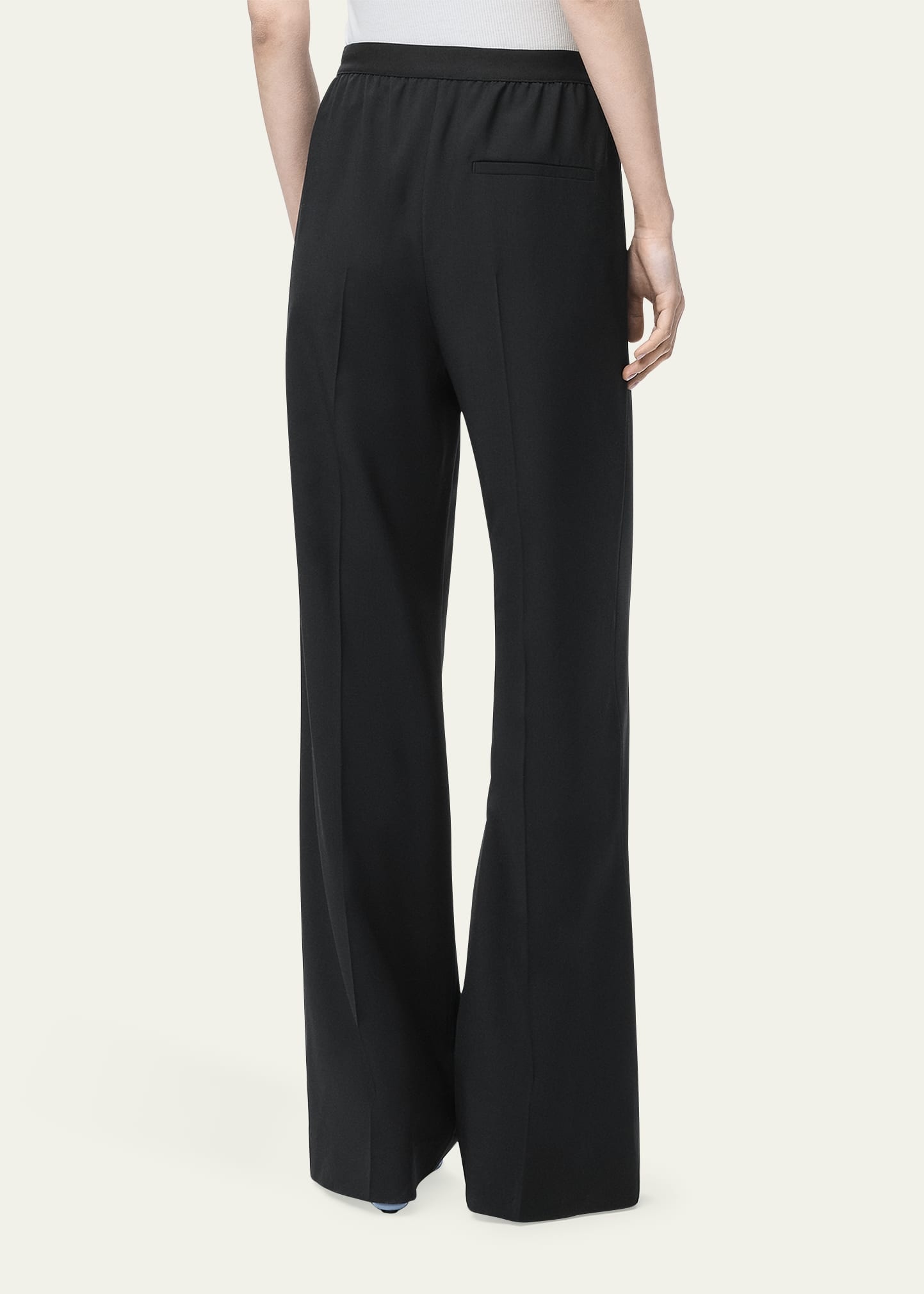 Logo Waistband Wide-Leg Trousers - 2
