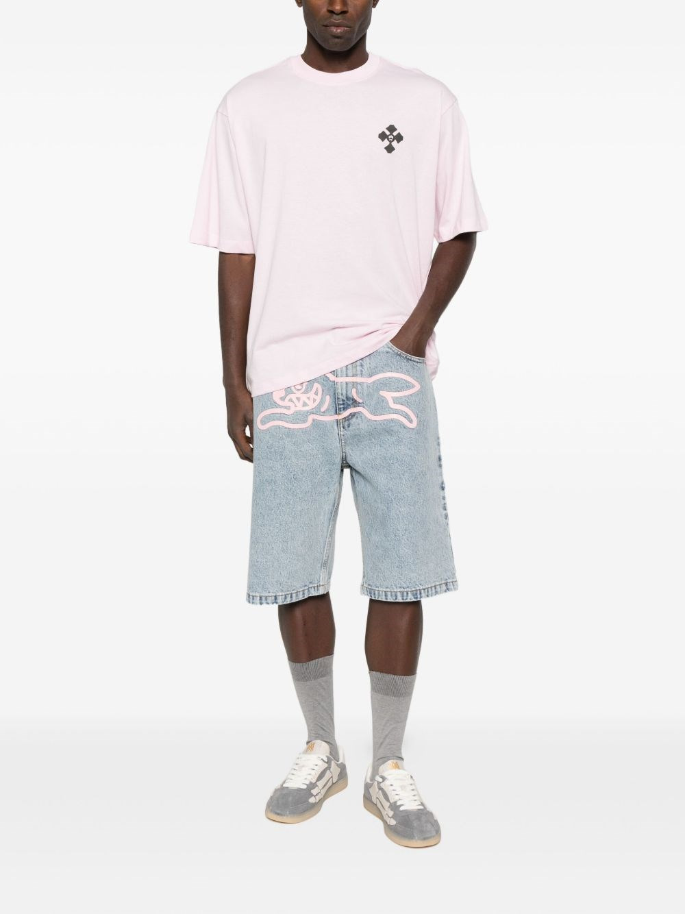 Running Dog denim shorts - 2