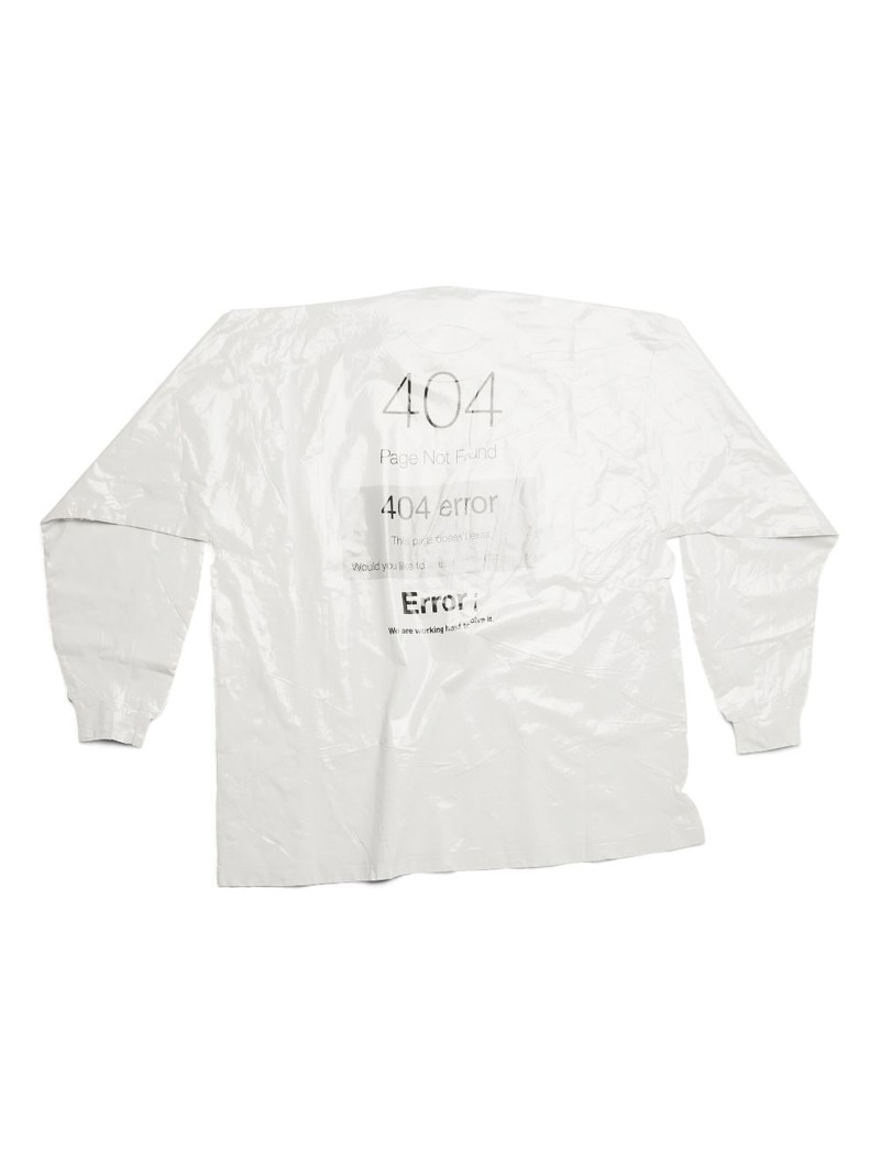 BALENCIAGA Loading Error-print long sleeve top - 744450TOVC9