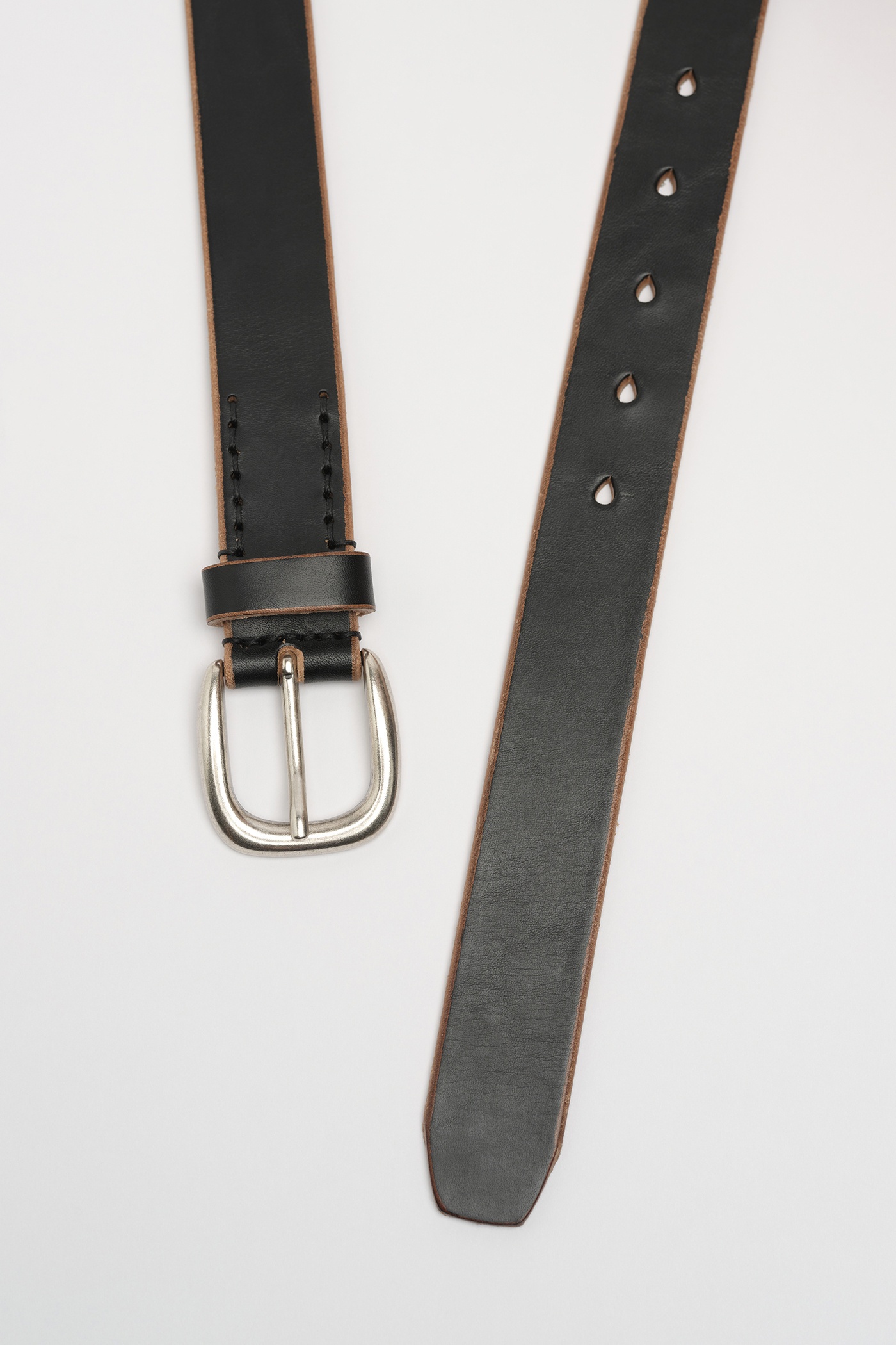 3 cm Belt Black Meadow Leather - 3
