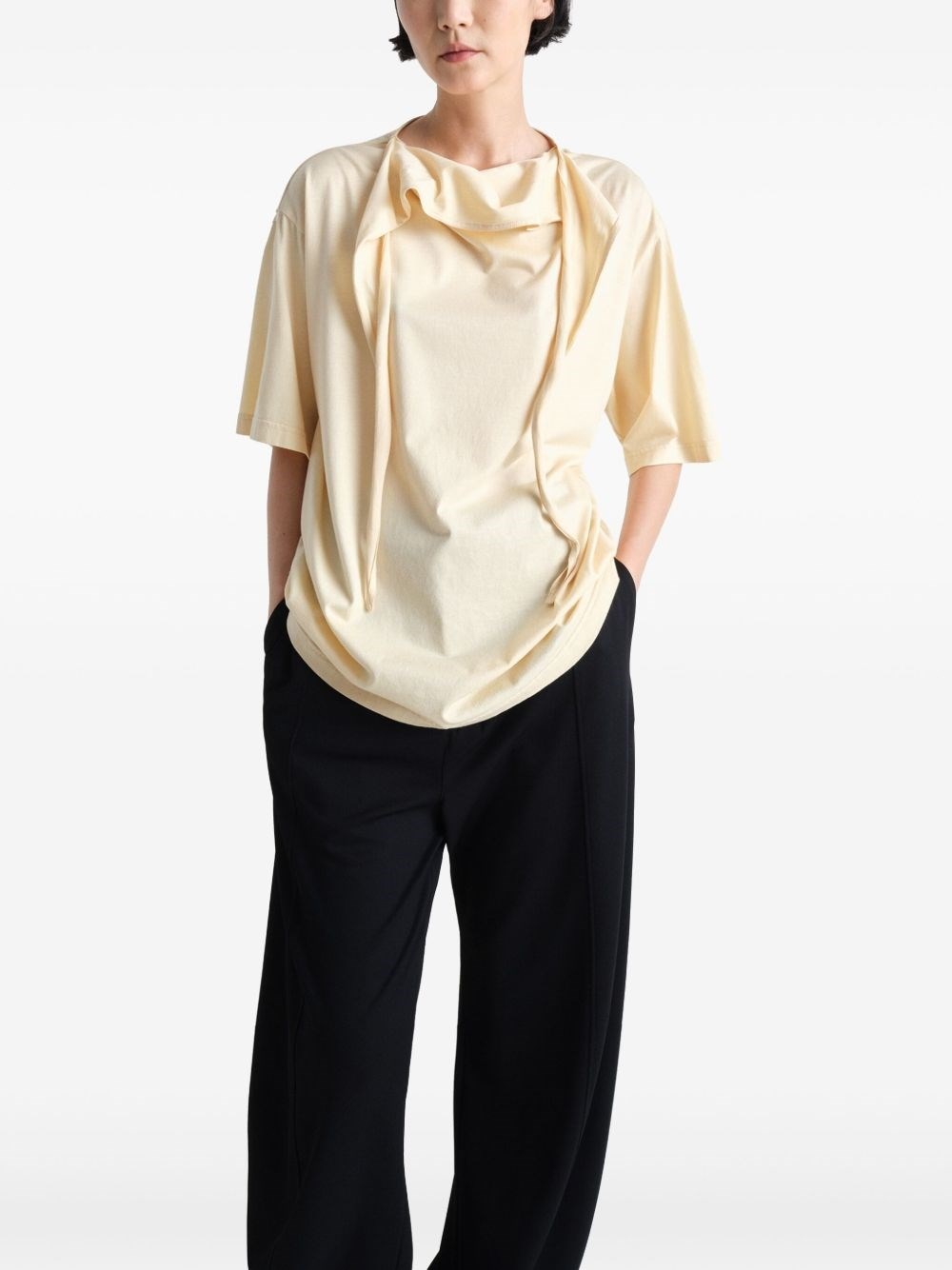 Cotton foulard t-shirt - 5