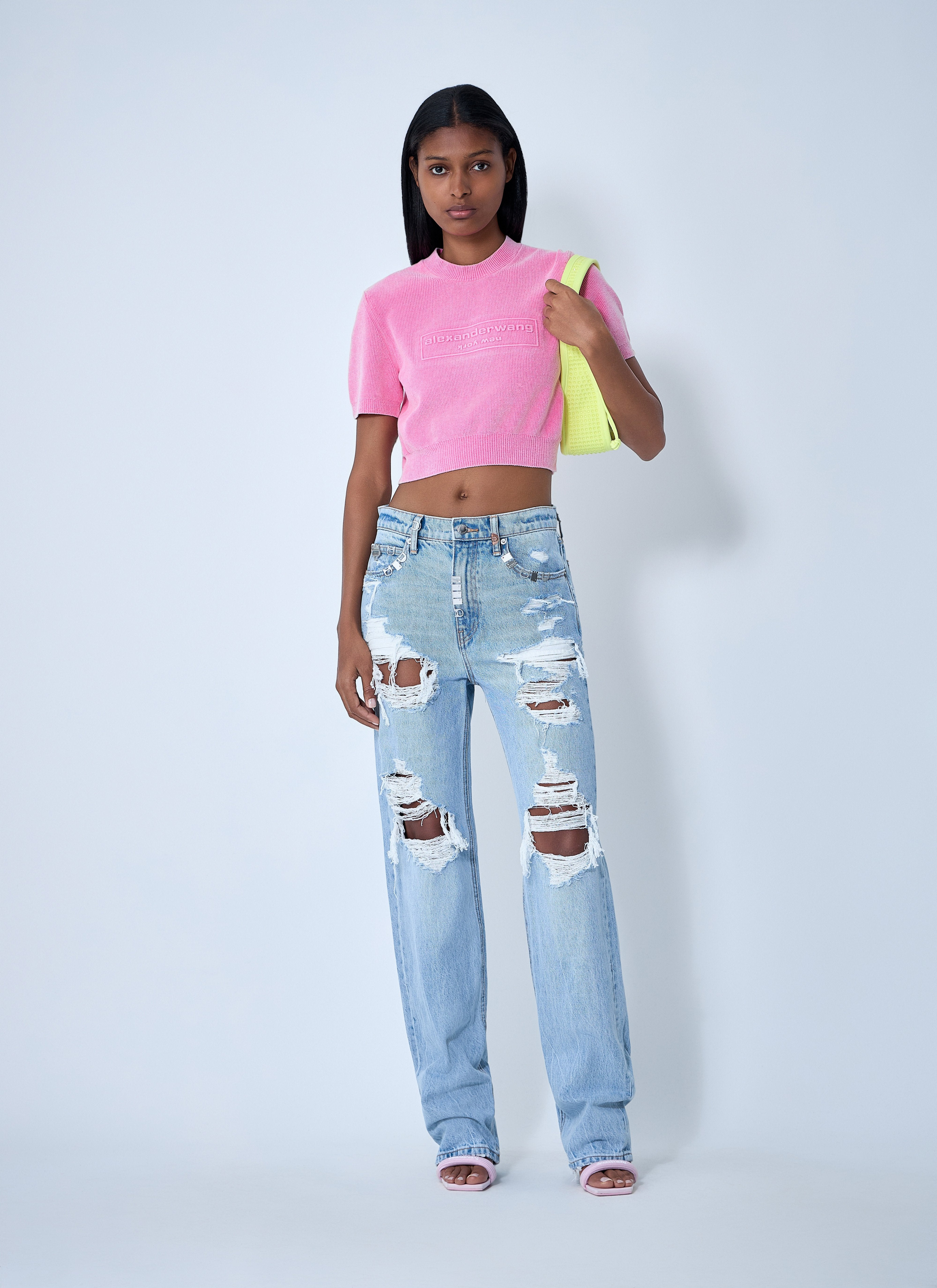 Alexander Wang Women Logo Motif Knitted Top - 2