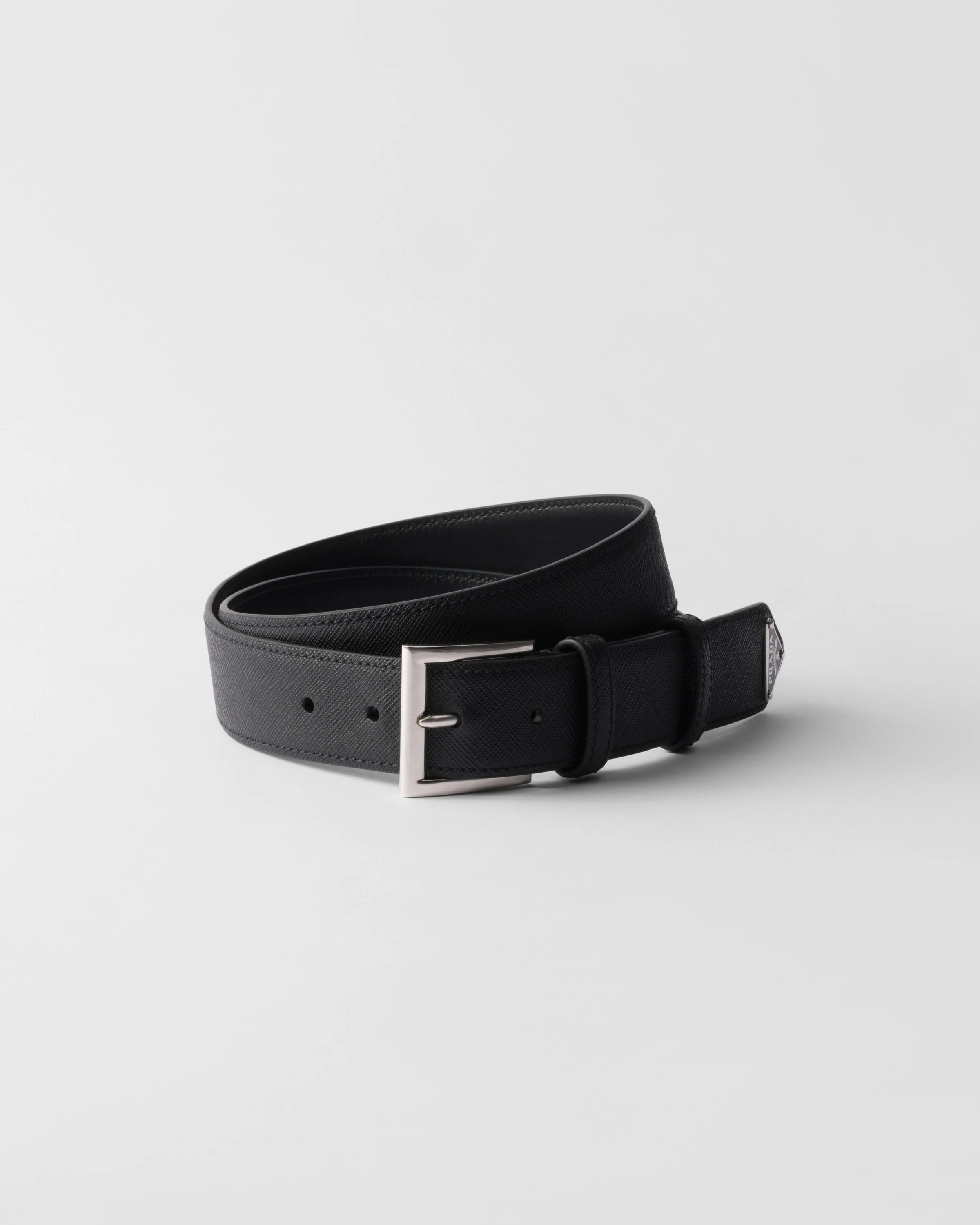 Saffiano leather belt - 1