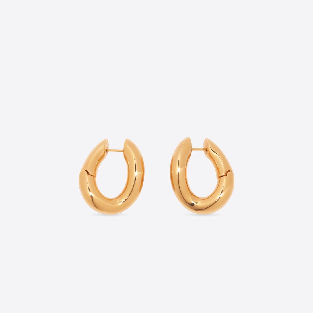 Women's Loop Earrings in Gold - 1