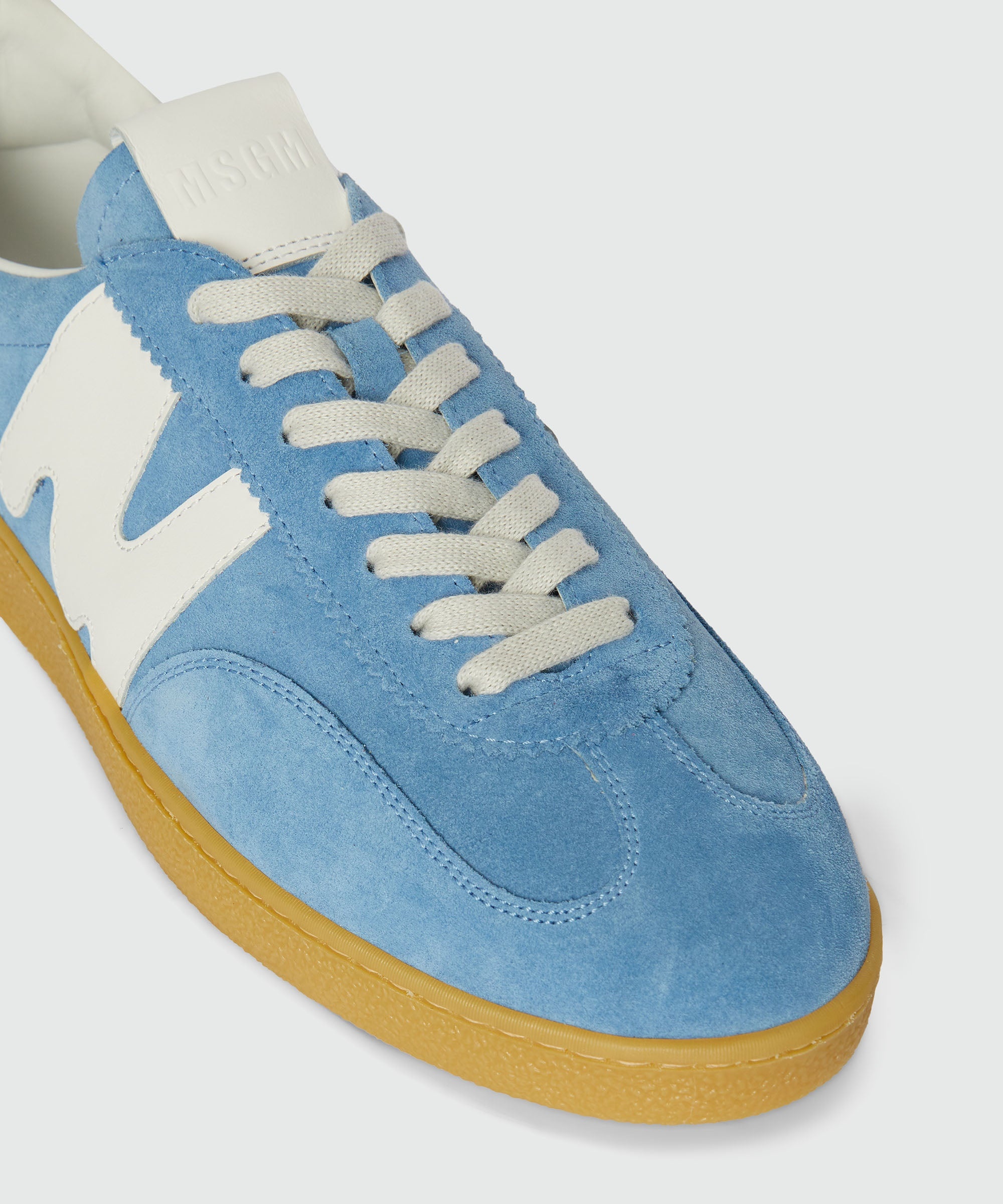 Light blue Retrò Trainer sneakers in "TheMwave" suede - 4
