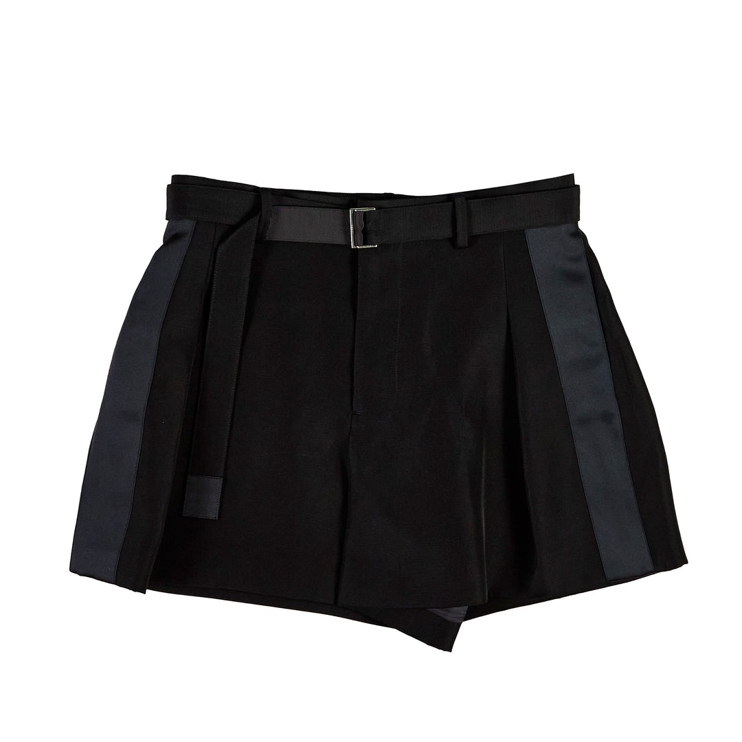 Double-Faced Silk Cotton Shorts - 1