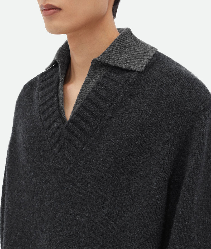 Double Layer Effect Wool Sweater 4
