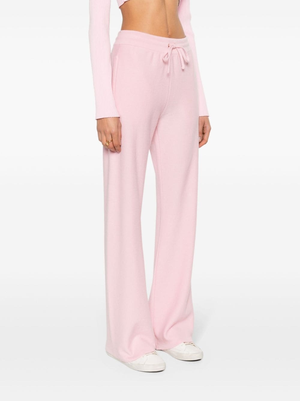 Medusa ribbed-knit flared trousers - 3