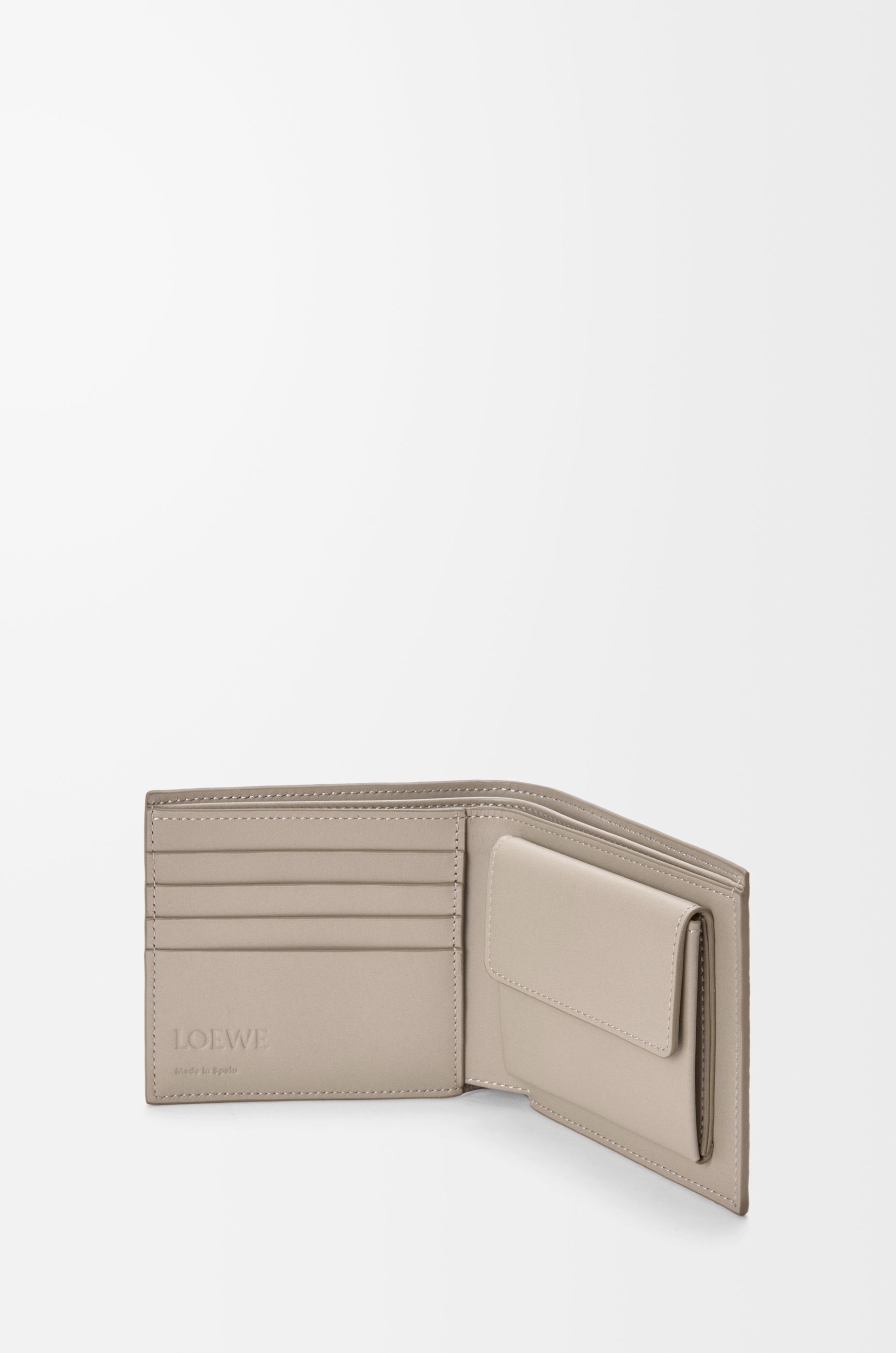 Bifold coin wallet in soft grained calfskin - 3