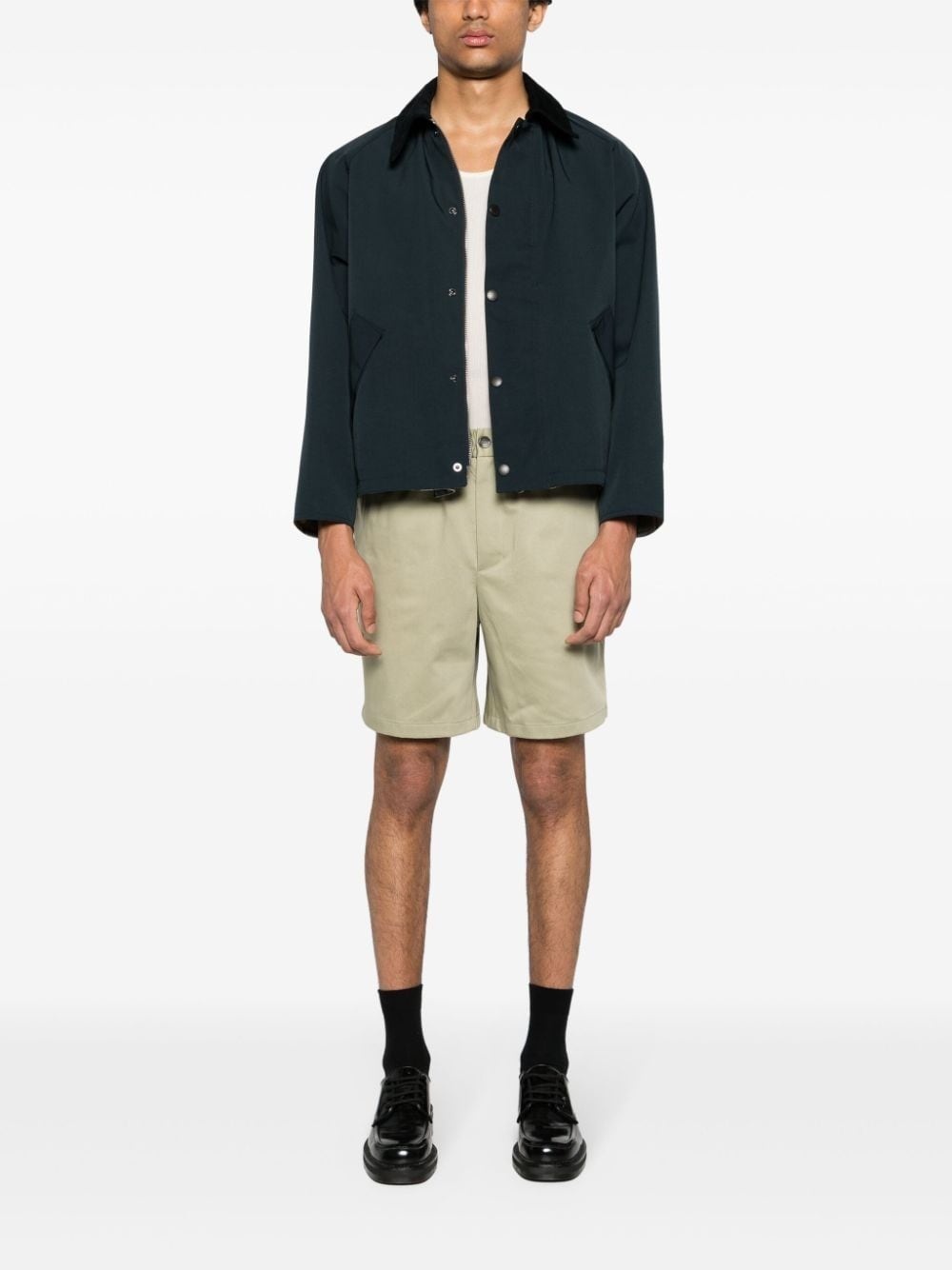 elasticated-waistband chino shorts - 2