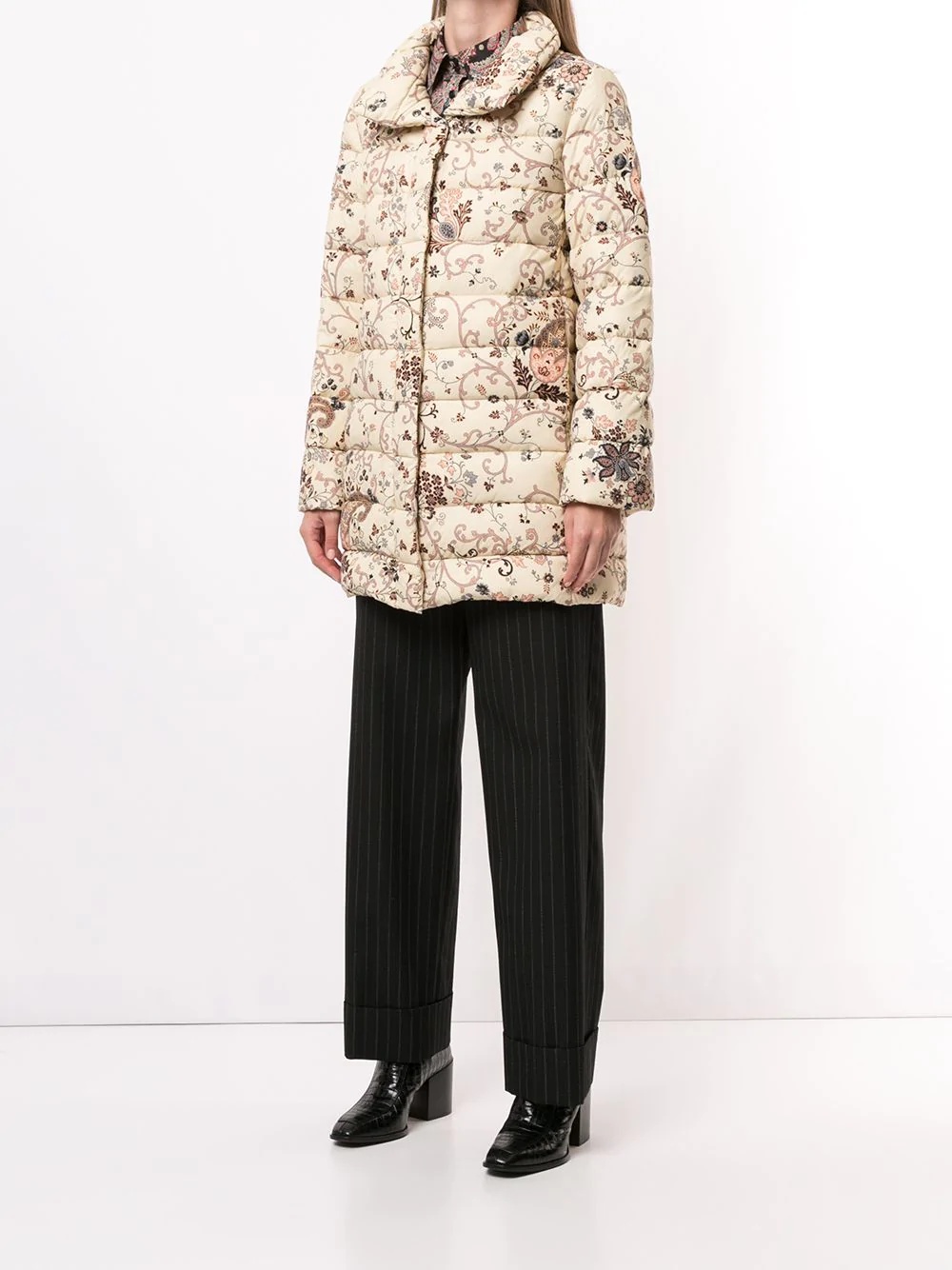 paisley-print puffer jacket - 3