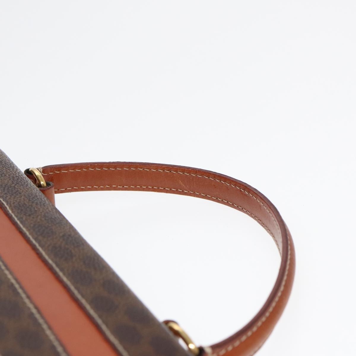 CELINE Macadam Canvas Hand Bag Pvc Brown - 8