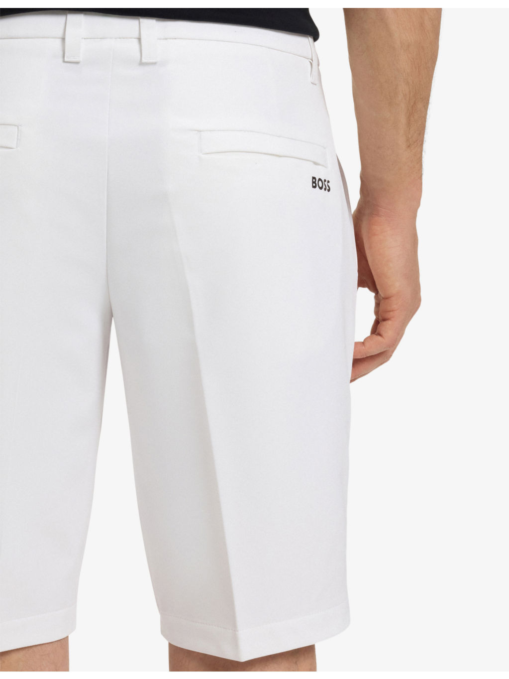 Elasticated-Waist Slim-Fit Stretch-Woven Shorts - 5