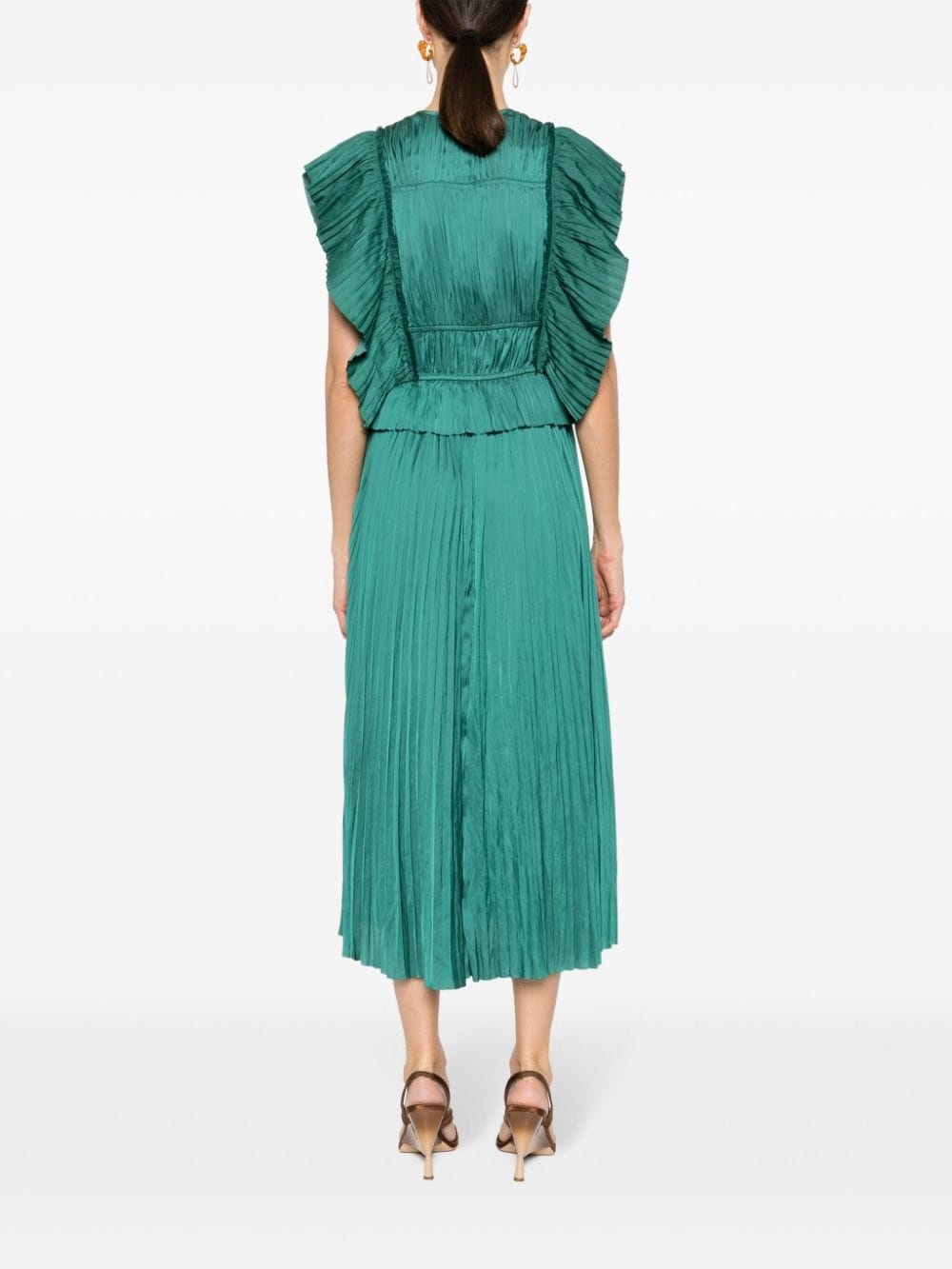 Letty pleated midi dress - 4