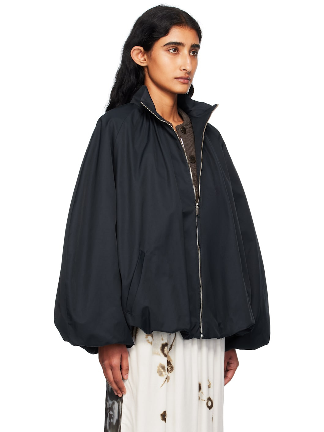 Navy Utility Balloon Jacket - 2